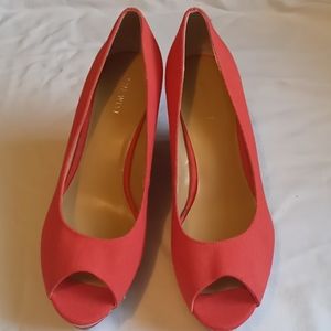 Nine West Peep Toe Wedges